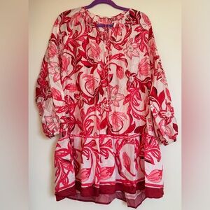 Floral Red and Pink dress